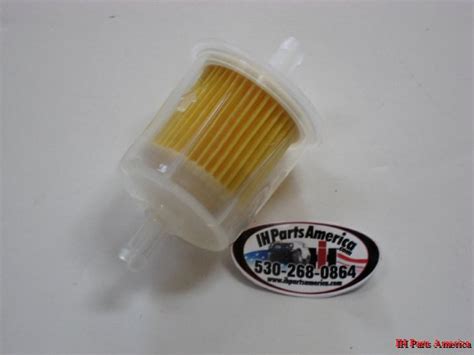 Clear Plastic Inline Fuel Filter With 516 Hose Ends Ih Parts America
