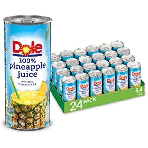 Dole 100 Pineapple Juice 100 Fruit Juice With Added Vitamin C 84