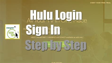 Hulu Login Sign In Sign In Hulu Login Youtube