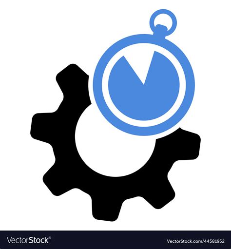 Operational Excellence Icon Efficiency Or Time Vector Image