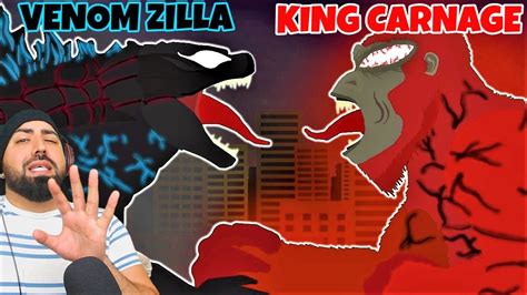 Venom Zilla Vs King Carnage The Super Symbiote Fight Reaction Youtube
