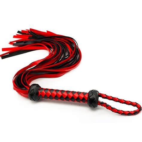 Adult Games 55cm Spanking Suede Leather Flogger With Abundant Tails Fun Sexy Leather Whip Sex
