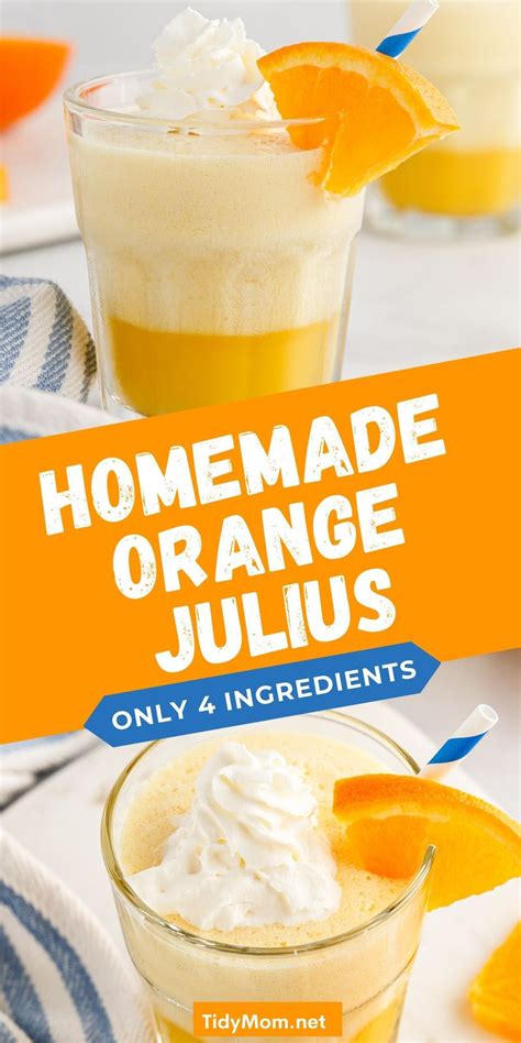 How To Make An Orange Julius Recipe Homemade Orange Julius Recipe