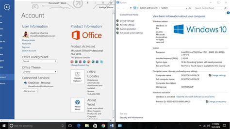 How To Activate Microsoft Office 2016 On Windows 10 Youtube