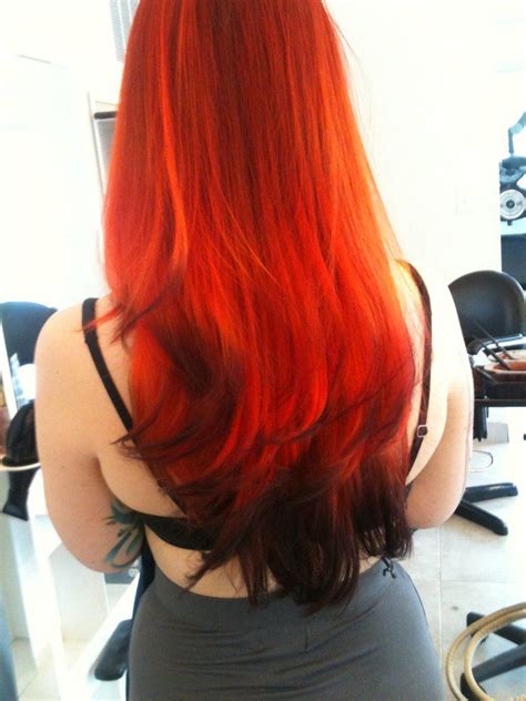 Foxy Hair Underlights Hair Red Ombre Hair Bright Hair Colors