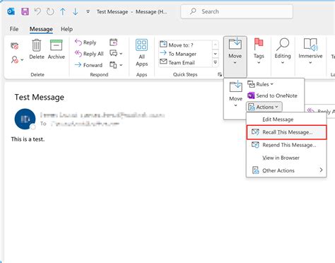 How To Recall An Email In Outlook Step By Step Instructions Ionos