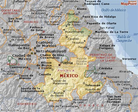 Arriba 90 Imagen Mapa De Puebla Con Rios Lagos Y Lagunas Actualizar 12
