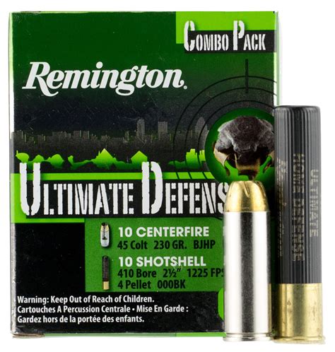 Remington Ammunition Hd45c410a Ultimate Defense 45 Colt Lc410 Gauge