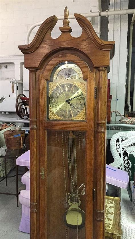 Sold Price Vintage Ridgeway Grandfather Clock August 3 0116 1000 Am Edt