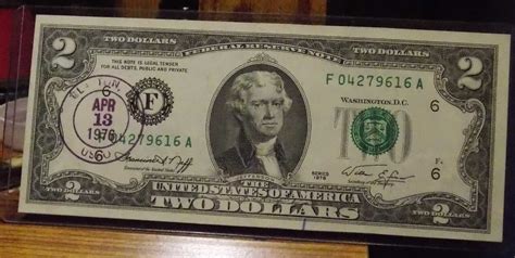 1976 2 Dollar Bill Error