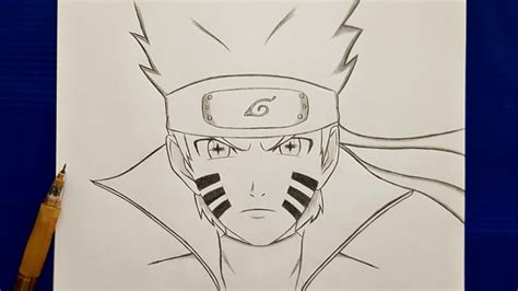 How To Draw Naruto Six Paths Sage Mode Naruto Step By Step Easy