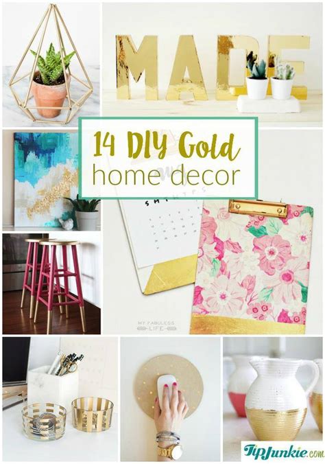 14 Diy Gold Home Decor On The Cheap Tip Junkie