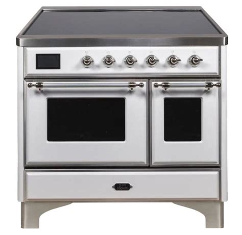 Ilve 40 Inch Majestic Ii Series Freestanding Electric Double Oven Rang