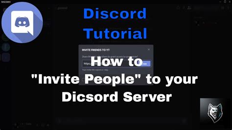 How To Invite People To Your Discord Server Discord Tutorial Youtube