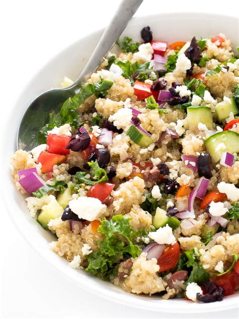 Greek Kale Quinoa Salad Chef Savvy