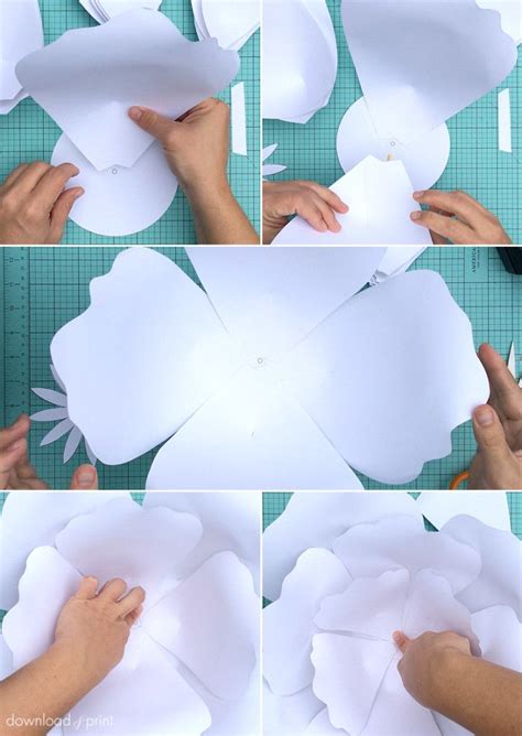 These flower petals come in a range of sizes. How to Make Giant Paper Roses | Paper flowers diy, Paper ...
