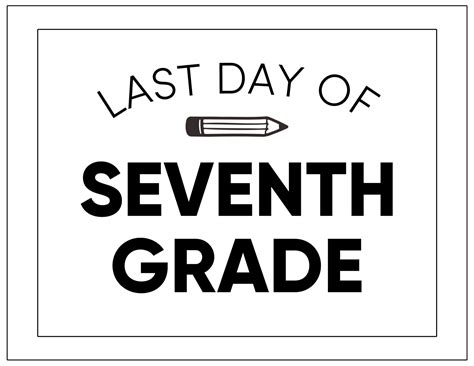 Printable Last Day Of School Signs Paper Trail Design