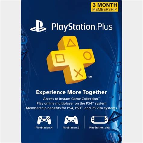 3 Month Playstation Plus Membership Ps Ps3ps4ps5vita Digital