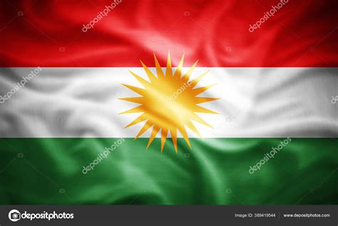 Realistic Flag Kurdistan Illustration Stock Photo By ©patrice67 389419544