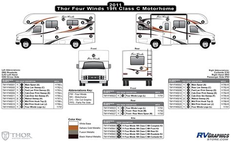 Shop By Manufacturer Thor Motorcoach Four Winds 2011 Four Winds