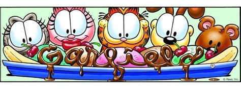 Banana Split Garfield And Odie Garfield Comics Garfield Wallpaper