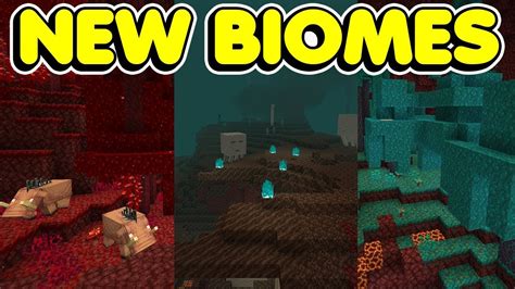 The New Minecraft Nether Biomes Warped Forest Crimson Forest