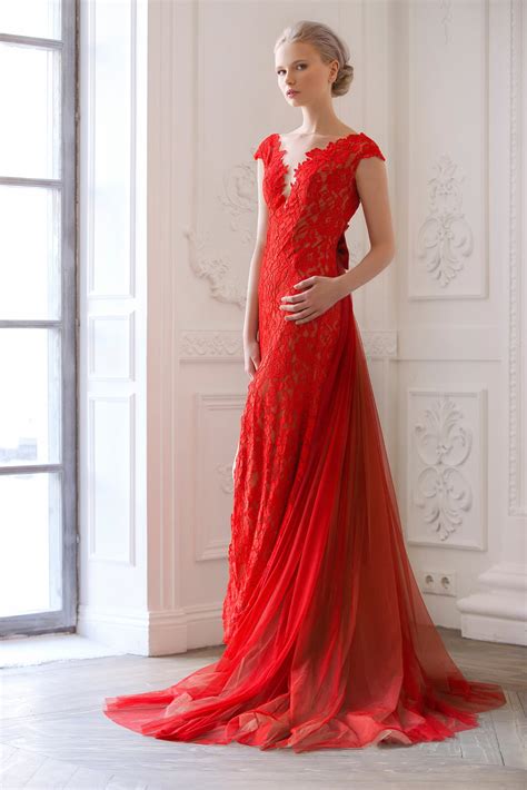 Красное свадебное платье Ригель | Купить свадебное платье в салоне ...