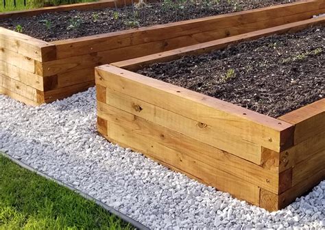 Raised Garden Bed With Treated Lumber Adsiladesign