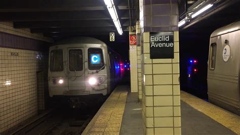 R32 a train and r46 c trains @ euclid avenue. R46 C Train / Flickriver Nyc Subway Mosaics And Signs Pool ...