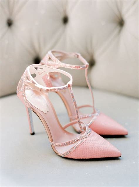 Pink Wedding Shoes By Elie Saab Photo By Brancoprata Pink Wedding