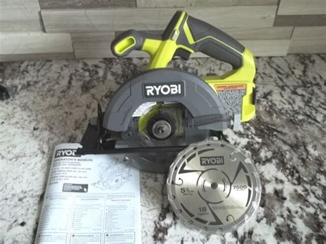 Ryobi Pcl500 5 12 Lithium Ion 18v 18 Volt Cordless Circular Saw Bare