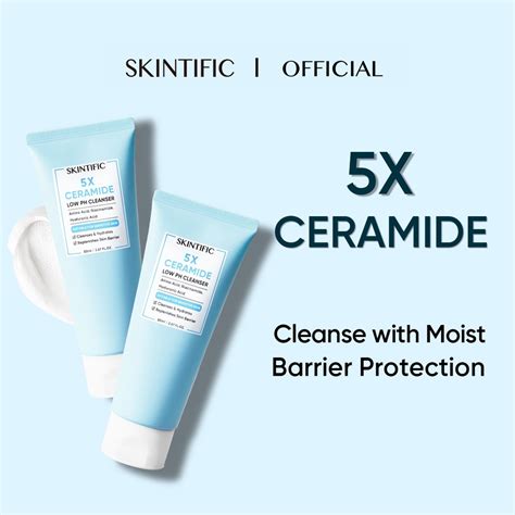 Skintific 5x Ceramide Low Ph Sensitive Skin Foam Cleanser 80ml