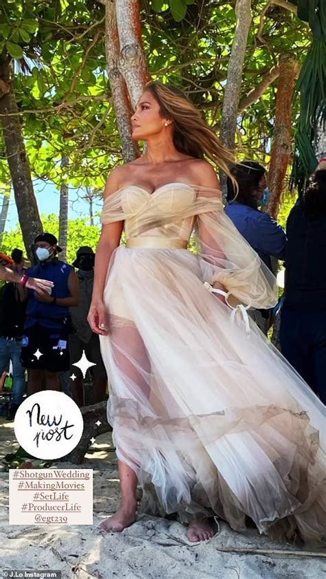Jennifer Lopezs Movie Wedding Dresses Daily Mail Online