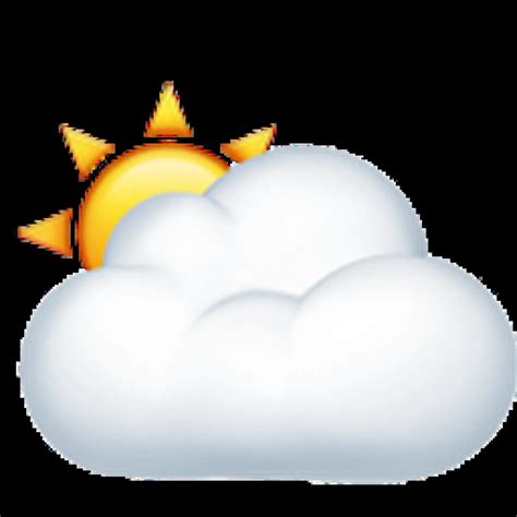 🌥 Sun Behind Large Cloud Emoji Copy Paste 🌥
