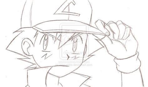 Gallery For Pokemon Ash Sketch Ash Drawing Pokemon Drawings Drawings