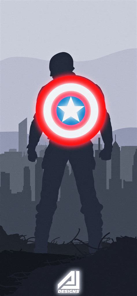 4k Wallpaper Captain America Shield Iphone X Wallpaper