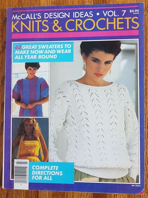 Mccalls Design Ideas Knits And Crochets Vol 7 By Ediestreasuresabca On
