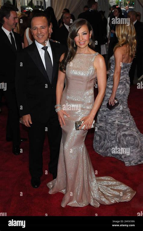 Tommy Mottola And Thalia Arriving At The 2010 Metropolitan Museum Of