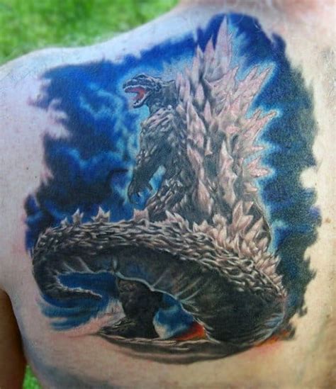80 Godzilla Tattoo Designs For Men Awakened Sea Monster Ink