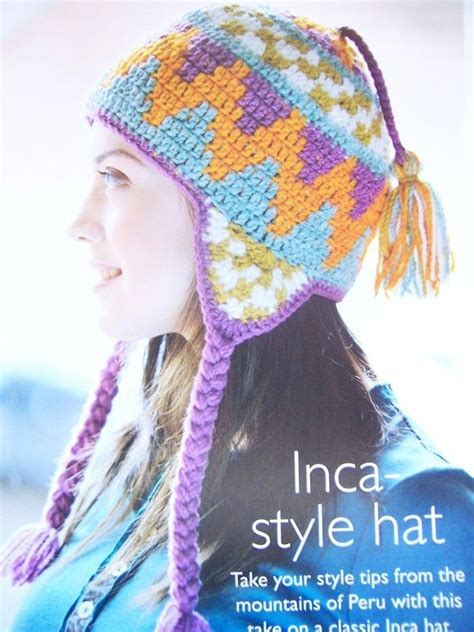 Crochet Pattern Inca Style Peruvian Hat On Ebid United Kingdom