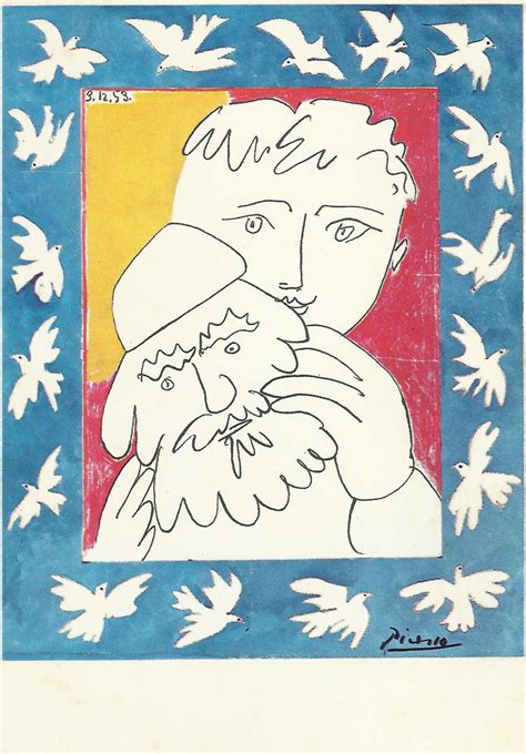 Pablo Picasso La Nouvelle Annee Original Vintage Art Postcard Ebay