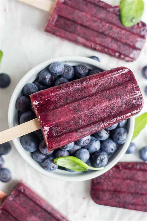 Naturally Sweet Blueberry Popsicles What Molly Made