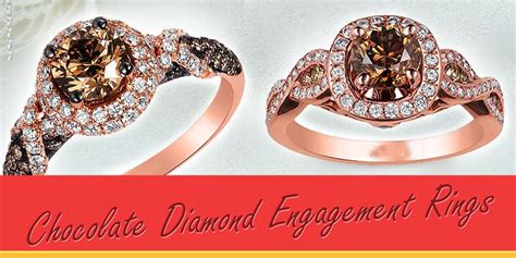 Chocolate Diamond Engagement Rings FB 