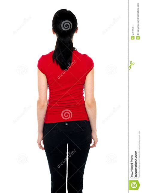Shapely Woman With Her Back Facing Camera Stock Image Image 27847781
