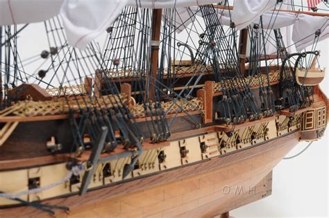 Uss Constitution Old Ironsides Tall Ship Model 38 W Table Top Display