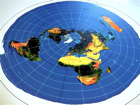 FLAT EARTH MAPS Poster Prints AZIMUTHAL EQUIDISTANT Projection
