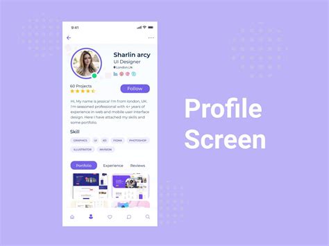 Profile Screen Profile Profile Design User Interface