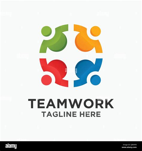 Teamwork Logo Design Stock Vector Image And Art Alamy