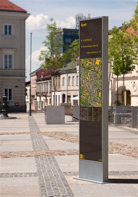 Kielce Pedestrian Wayfinding System On Behance