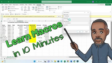 Excel Macros Tutorial For Beginners Youtube